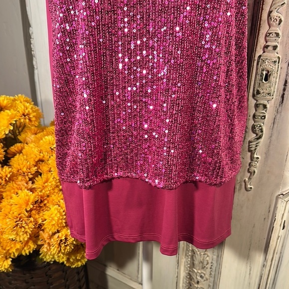 MICHAEL Michael Kors Sequin Sleeveless Top - Pink - Picture 4 of 9